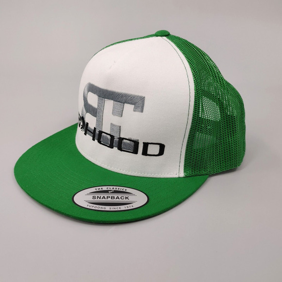 2 B'HOOD Hat Green Mesh Classic Snapback Trucker Bundle - Picture 7 of 15